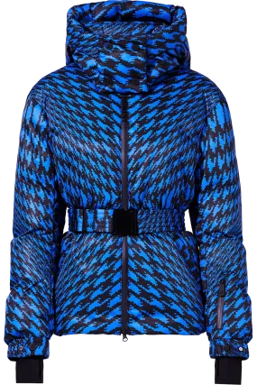 Candice Down Twisted Houndstooth Ski Parka
