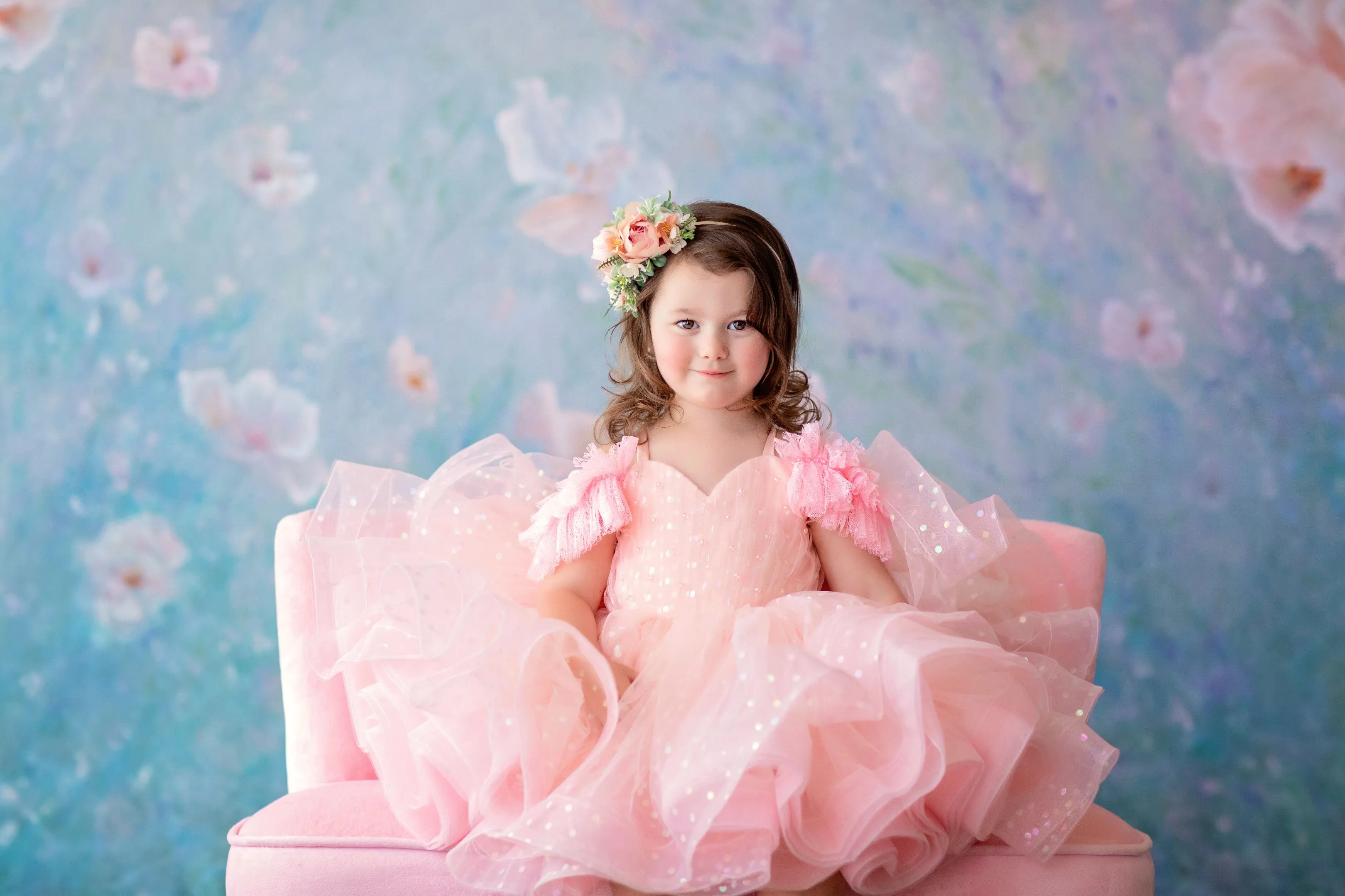 Confetti Dream - Choose Your Color & Style | Petal-Length Gown | Editorial Dress, Couture Gown, Perfect for Special Occasions