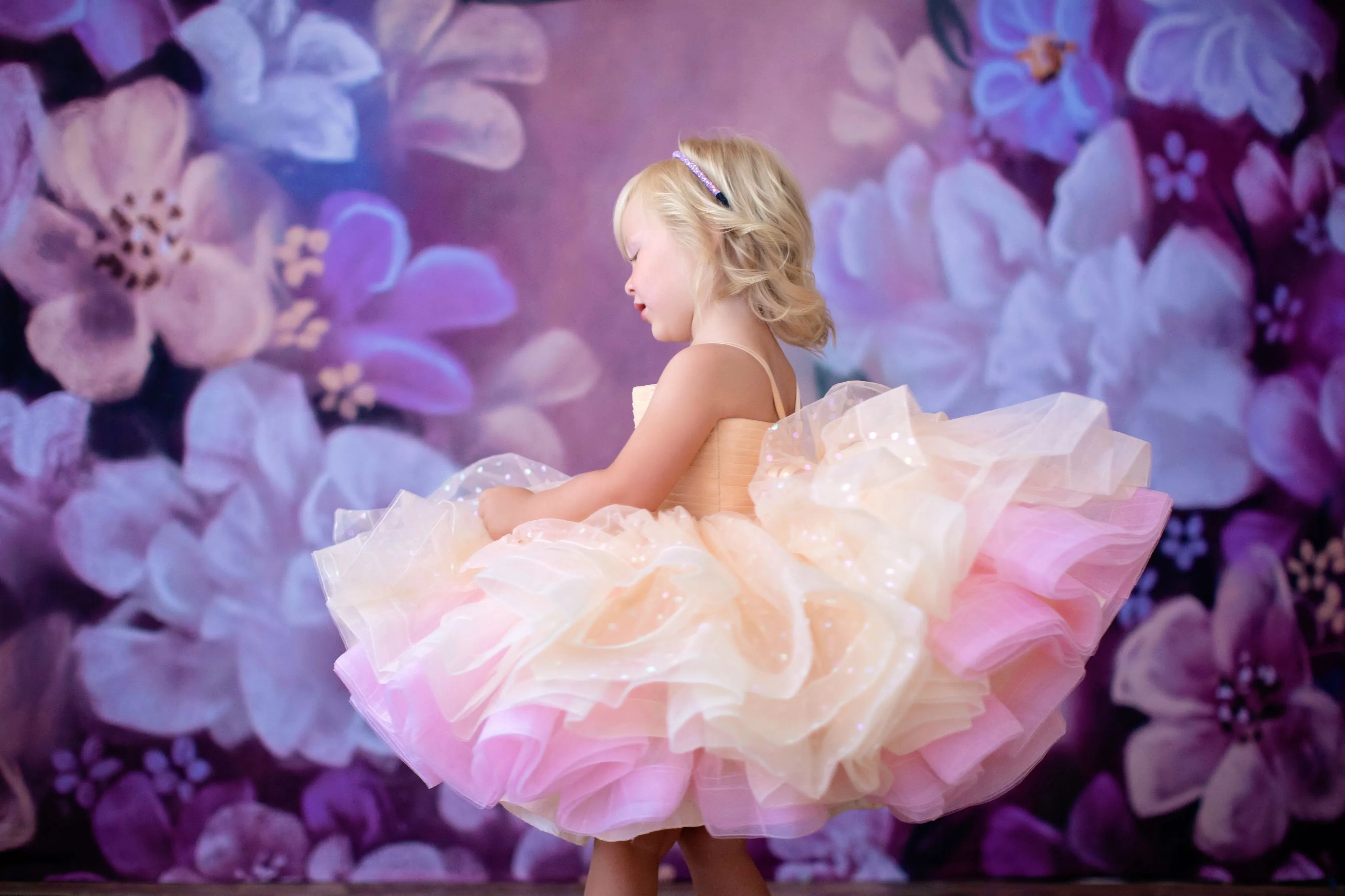 Confetti Dream - Choose Your Color & Style | Petal-Length Gown | Editorial Dress, Couture Gown, Perfect for Special Occasions