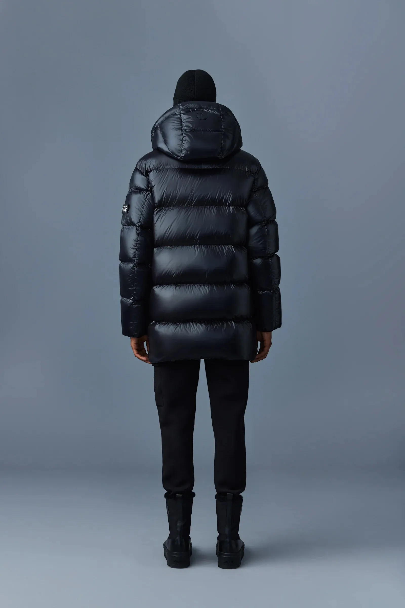 KENDRICK lustrous light down parka with hood (Black) - MP0012990001KENDR