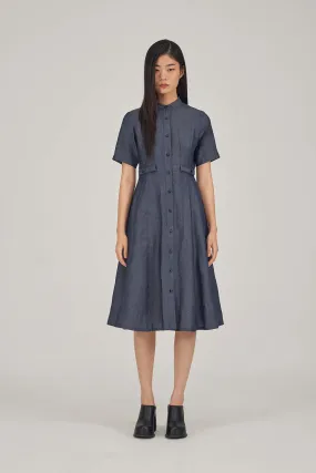 Kevith Denim Shirt Dress