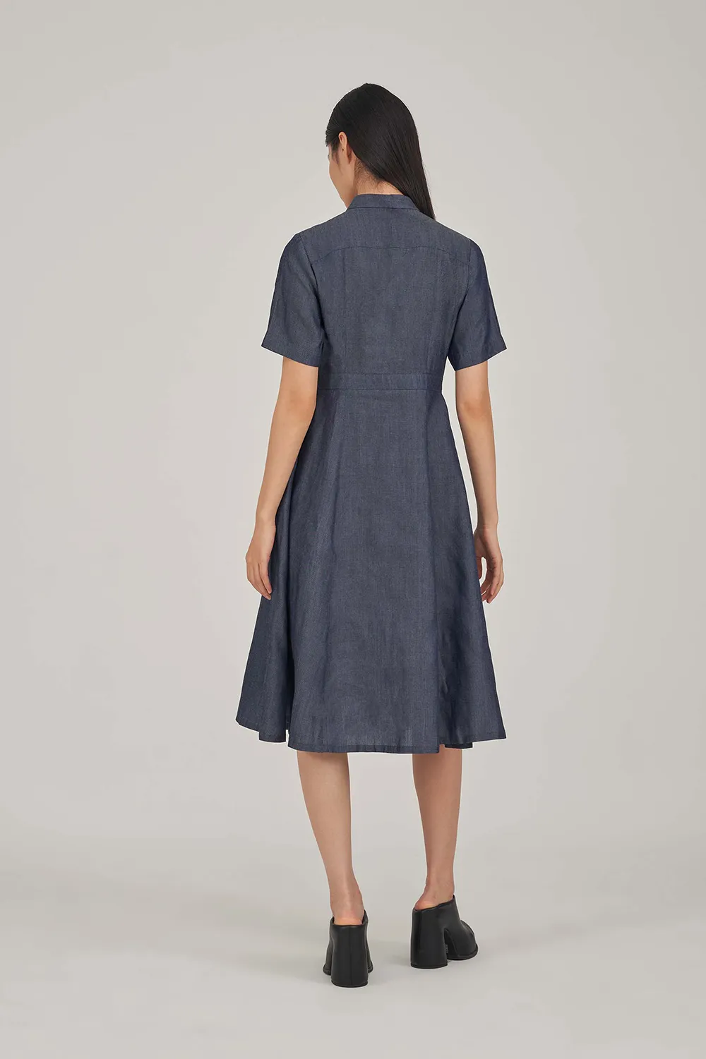Kevith Denim Shirt Dress