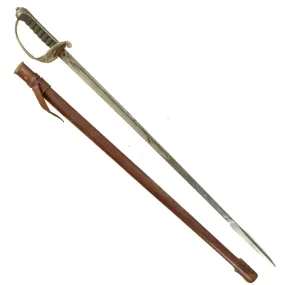 Original British Victorian P-1895 Light Infantry Officer's Sword by Armfields Ltd. with Scabbard
