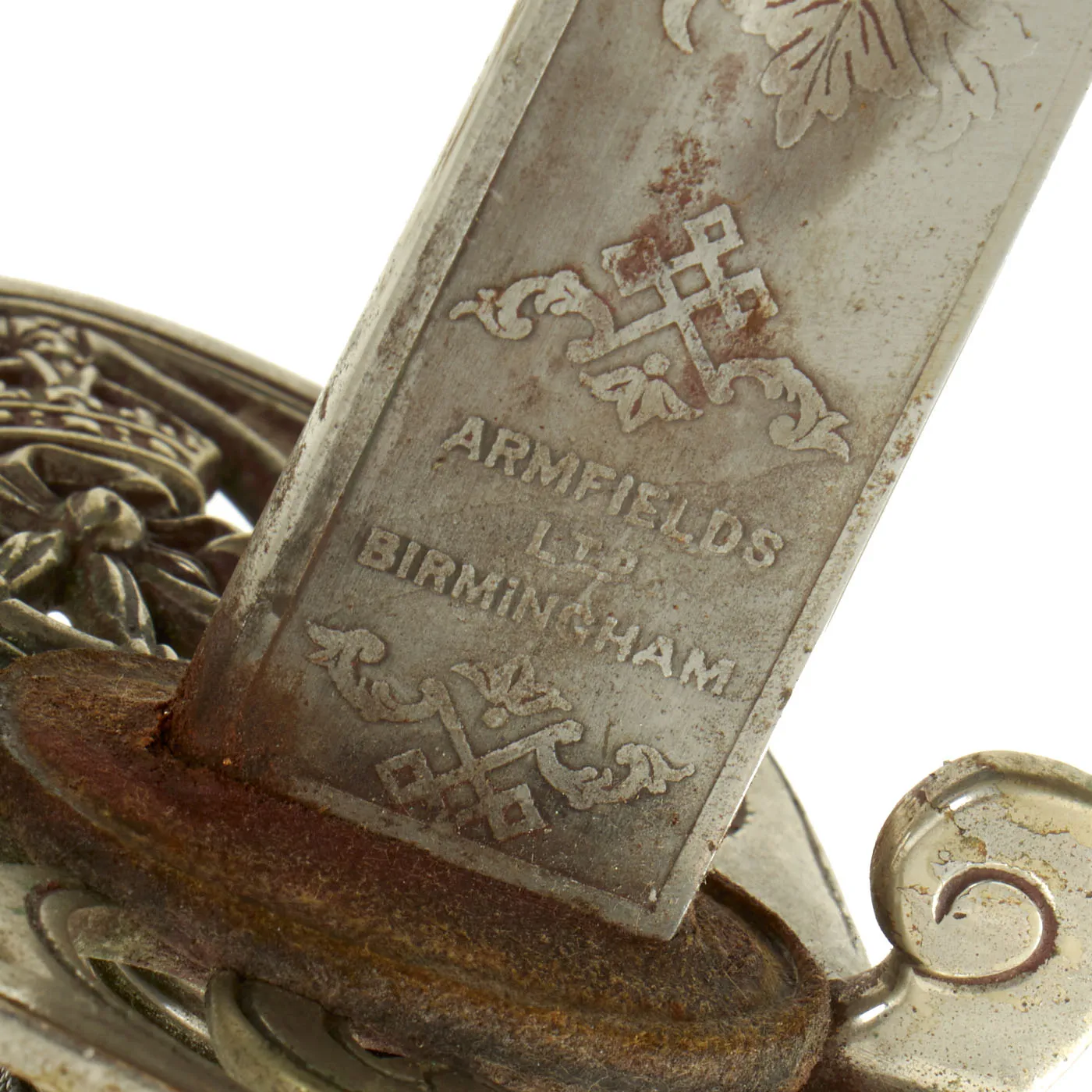 Original British Victorian P-1895 Light Infantry Officer's Sword by Armfields Ltd. with Scabbard