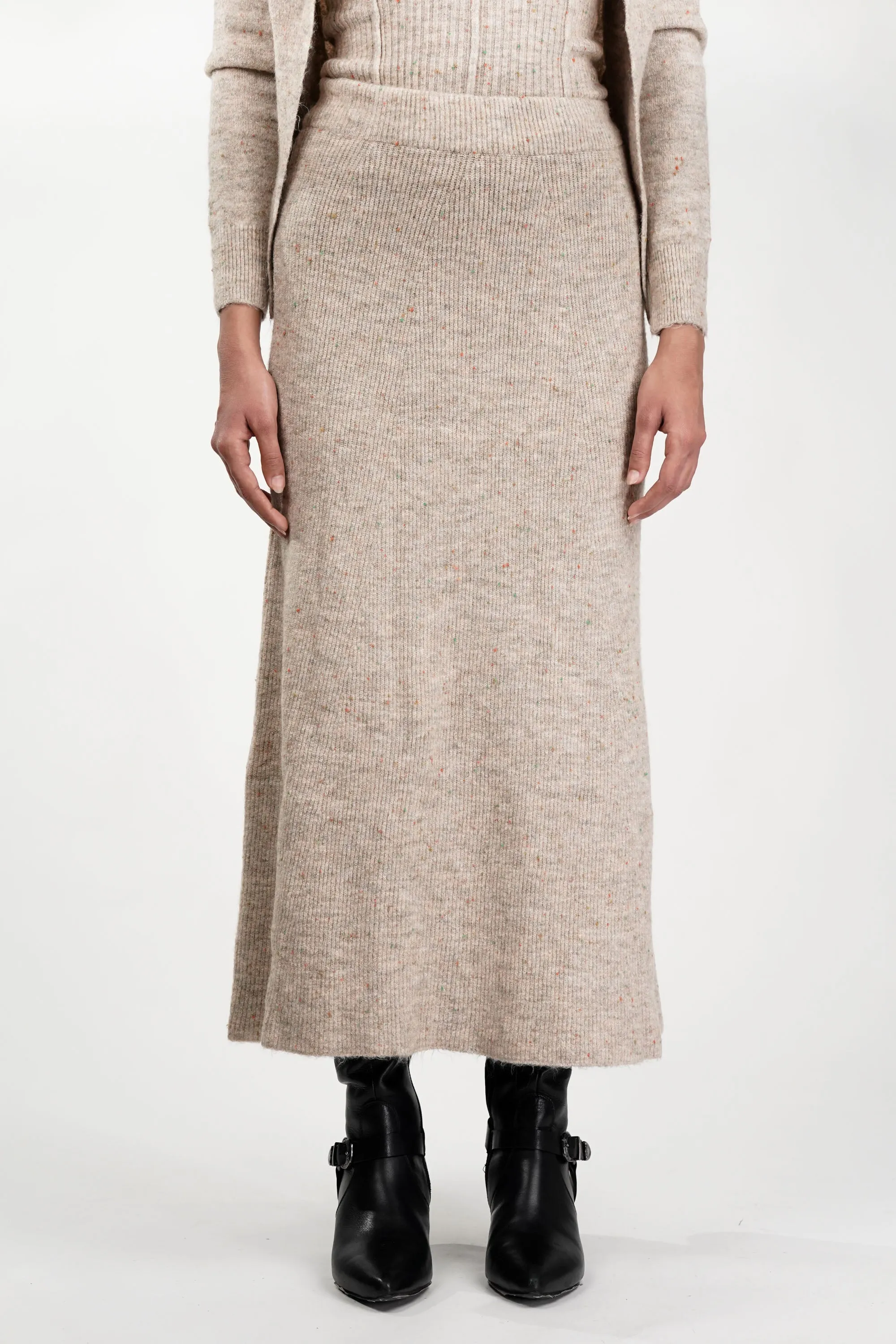 Soft Melange 3 piece Skirt Co Ord