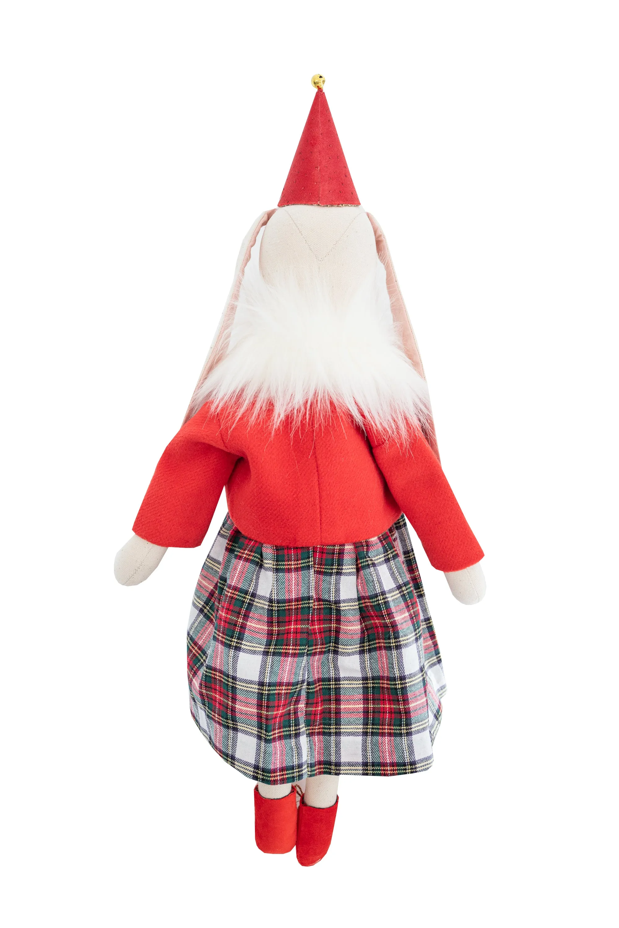 SOPHIE - SANTA'S RED CHRISTMAS TARTAN BIMBOM BUNNY
