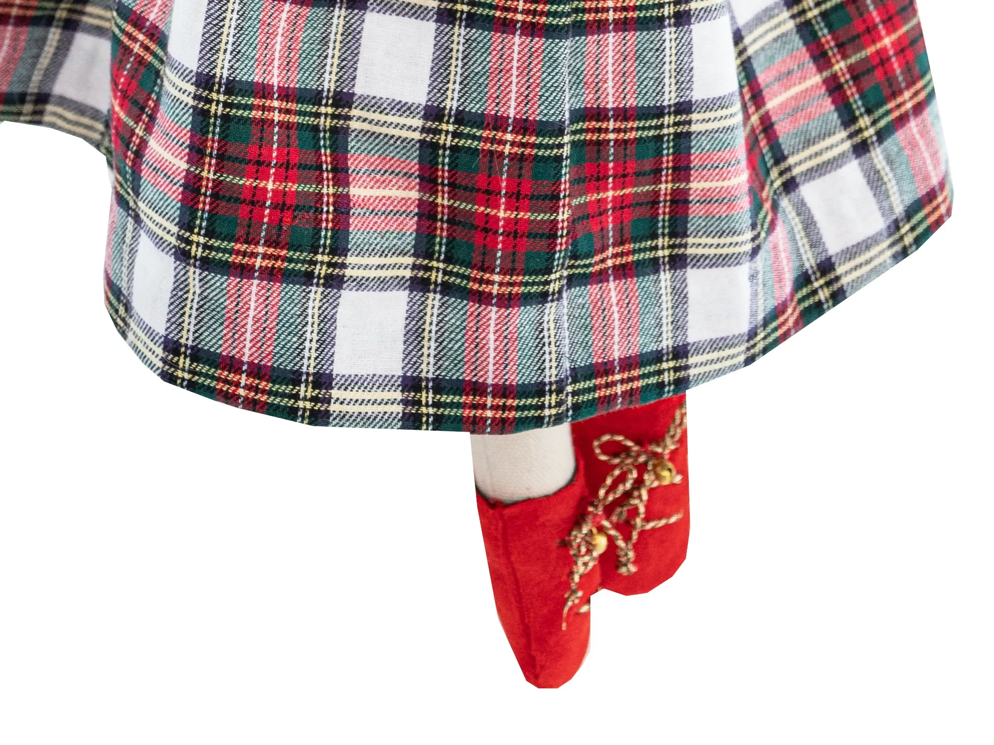 SOPHIE - SANTA'S RED CHRISTMAS TARTAN BIMBOM BUNNY