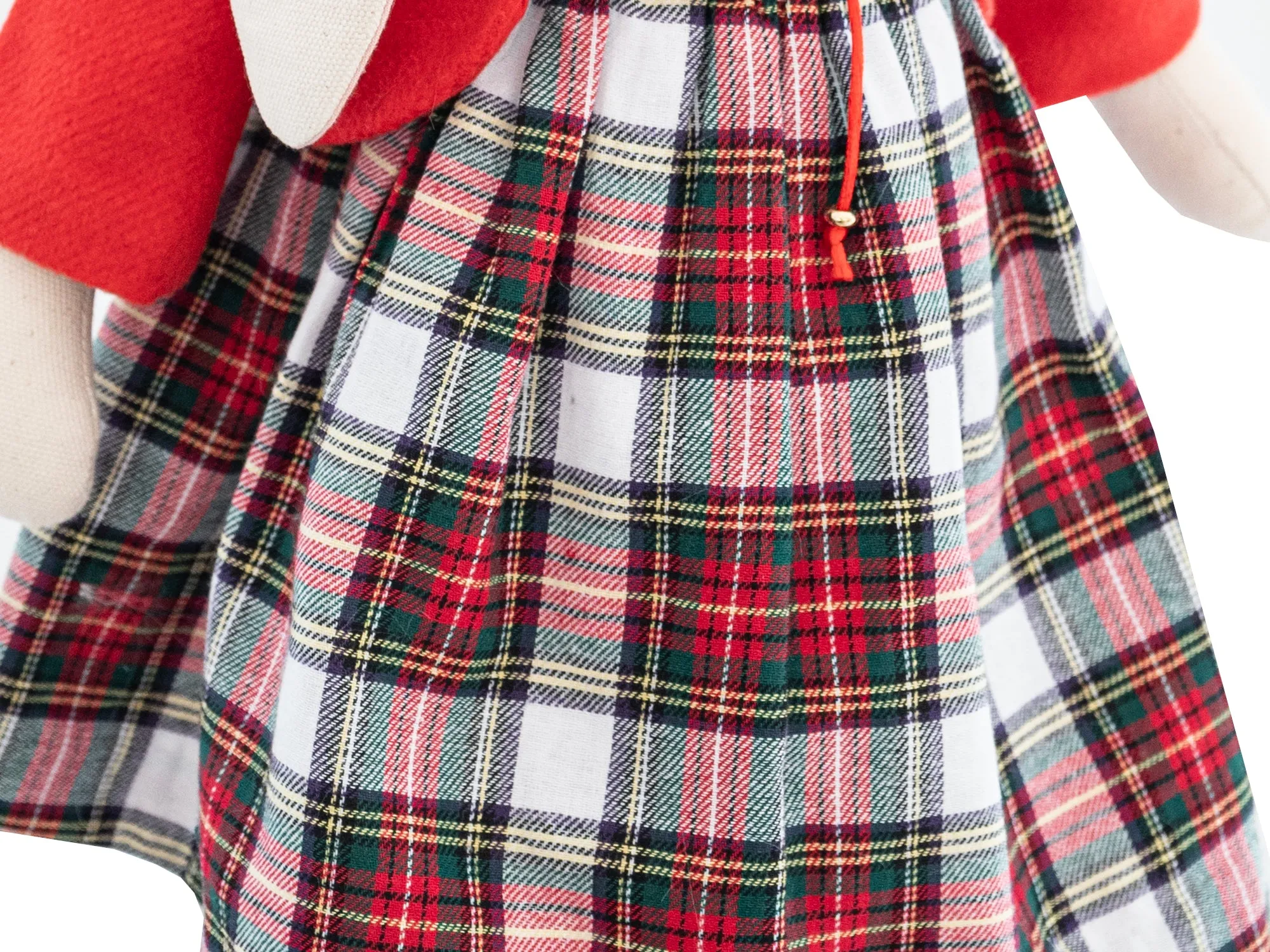 SOPHIE - SANTA'S RED CHRISTMAS TARTAN BIMBOM BUNNY