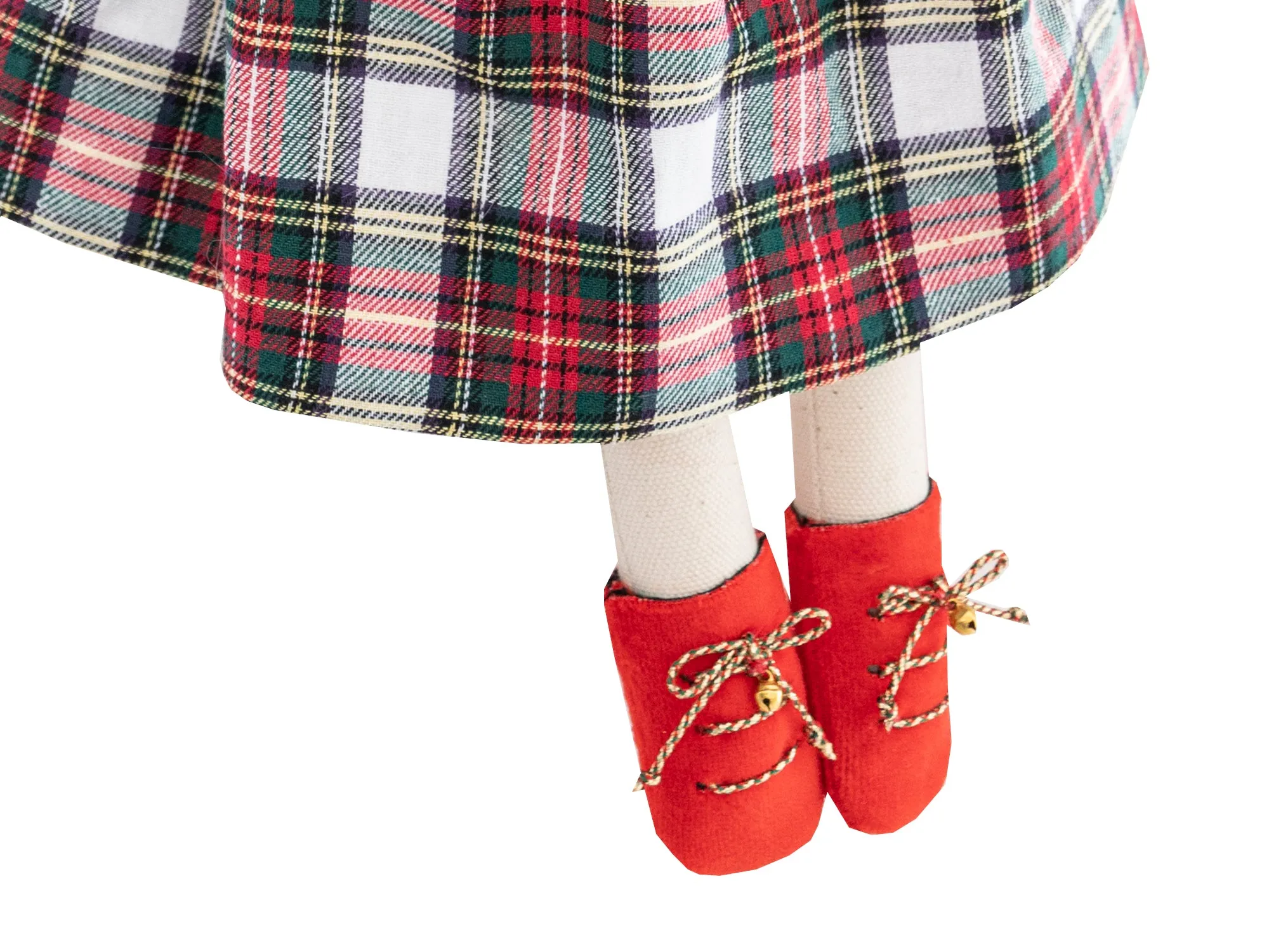 SUSANNE - SANTA'S GREEN CHRISTMAS TARTAN BIMBOM BUNNY