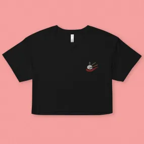 Xiao Long Bao Embroidered Crop T-Shirt