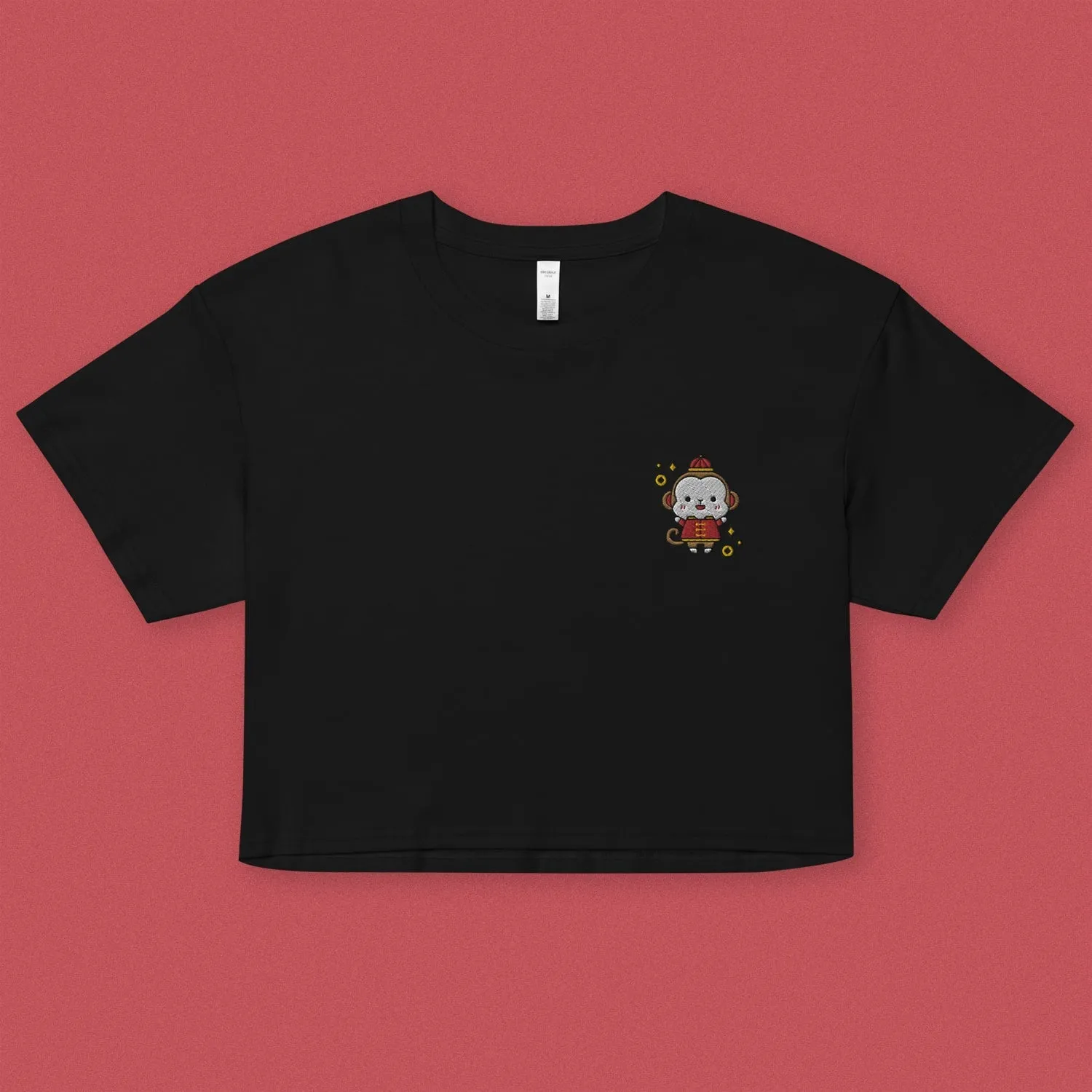 Year of the Monkey Embroidered Crop T-Shirt